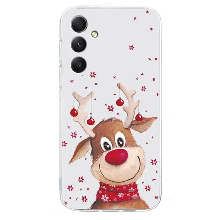 For Samsung Galaxy A15 5G / 4G Case Christmas Pattern Print Soft TPU Phone Protector
