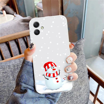 For Samsung Galaxy A06 Case Christmas Pattern Print Soft TPU Phone Protector
