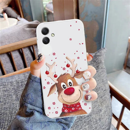 For Samsung Galaxy A06 Case Christmas Pattern Print Soft TPU Phone Protector