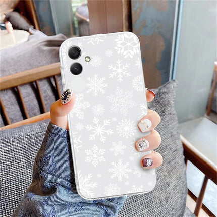For Samsung Galaxy A06 Case Christmas Pattern Print Soft TPU Phone Protector