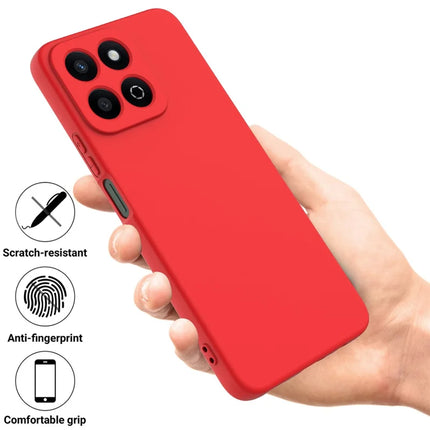 For Honor X7c 4G / 200 Smart 5G Case Liquid Silicone Anti-Scratch Phone Cover with Hand Strap