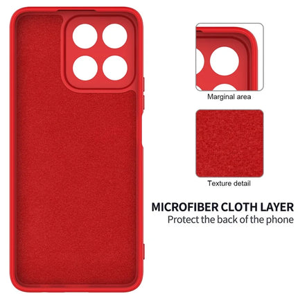 For Honor X7c 4G / 200 Smart 5G Case Liquid Silicone Anti-Scratch Phone Cover with Hand Strap
