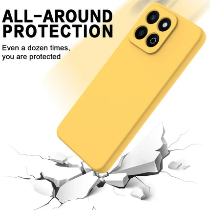 For Honor X7c 4G / 200 Smart 5G Case Liquid Silicone Anti-Scratch Phone Cover with Hand Strap