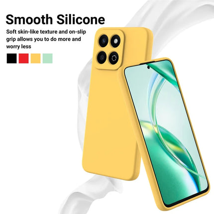 For Honor X7c 4G / 200 Smart 5G Case Liquid Silicone Anti-Scratch Phone Cover with Hand Strap