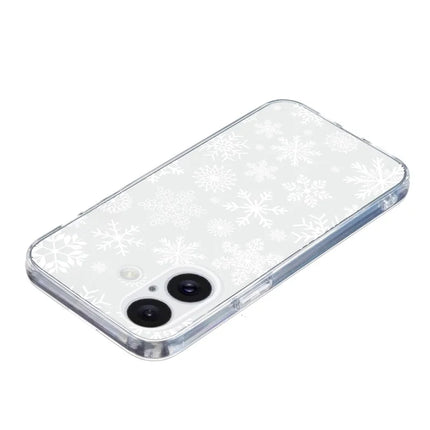 For iPhone 16 Plus Case Christmas Pattern Print Soft TPU Phone Protector