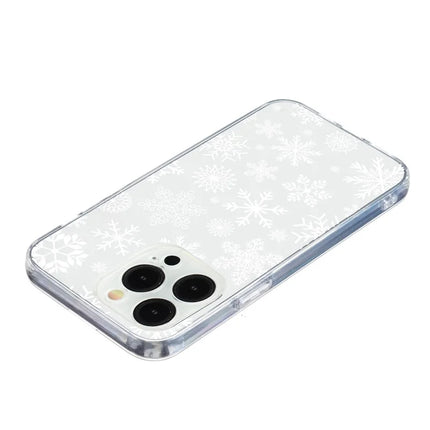For iPhone 16 Pro Max Case Christmas Pattern Print Soft TPU Phone Protector