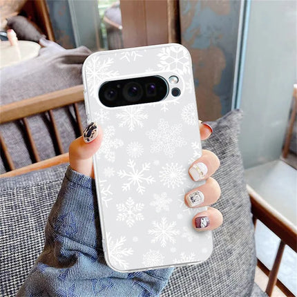 For Google Pixel 9 / 9 Pro Case Christmas Pattern Print Soft TPU Phone Protector