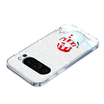 For Google Pixel 9 Pro XL Case Christmas Pattern Print Soft TPU Phone Protector