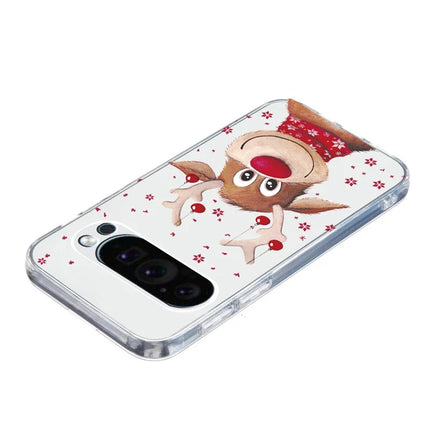For Google Pixel 9 Pro XL Case Christmas Pattern Print Soft TPU Phone Protector