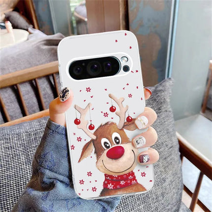 For Google Pixel 9 Pro XL Case Christmas Pattern Print Soft TPU Phone Protector