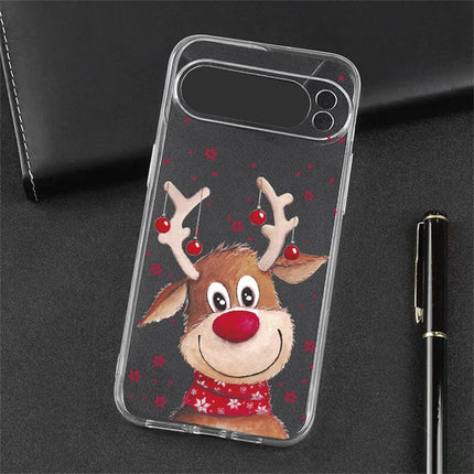 For Google Pixel 9 Pro XL Case Christmas Pattern Print Soft TPU Phone Protector