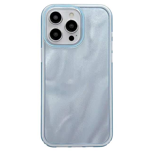 For iPhone 16 Pro Max Case Quicksand Glitter TPU+PC Shockproof Phone Cover - Blue