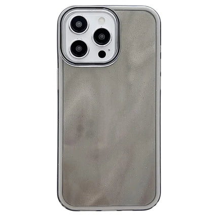 For iPhone 16 Pro Max Case Quicksand Glitter TPU+PC Shockproof Phone Cover - Black