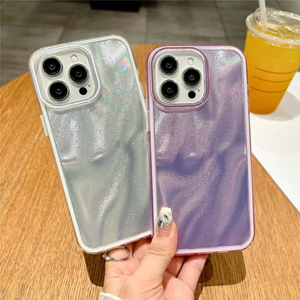 For iPhone 16 Pro Max Case Quicksand Glitter TPU+PC Shockproof Phone Cover