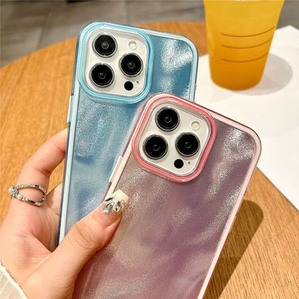 For iPhone 16 Pro Max Case Quicksand Glitter TPU+PC Shockproof Phone Cover