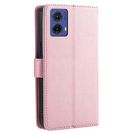For Motorola Moto G85 5G / S50 Neo 5G Wallet Case Calf Texture Leather Phone Cover
