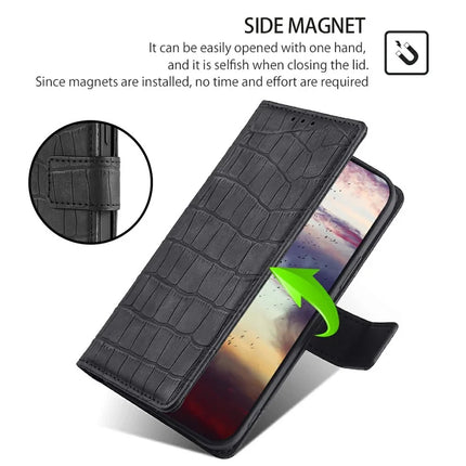 For Motorola Moto G85 5G / S50 Neo 5G Case Crocodile Texture PU Leather Phone Cover