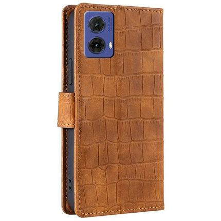 For Motorola Moto G85 5G / S50 Neo 5G Case Crocodile Texture PU Leather Phone Cover