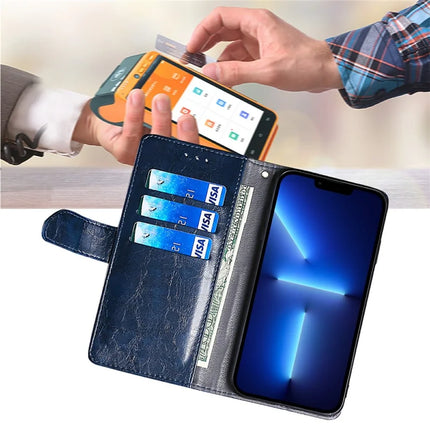 For Motorola Moto G85 5G / S50 Neo 5G Case Geometric Splicing PU Leather Phone Cover