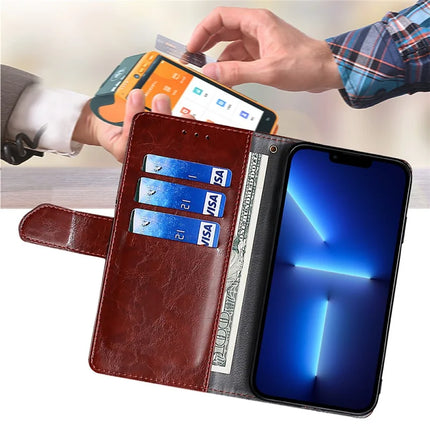 For Motorola Moto G85 5G / S50 Neo 5G Case Geometric Splicing PU Leather Phone Cover