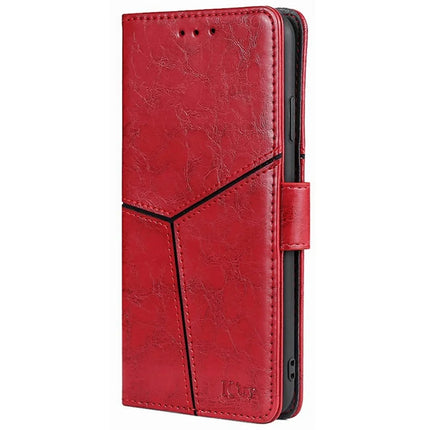 For Motorola Moto G85 5G / S50 Neo 5G Case Geometric Splicing PU Leather Phone Cover