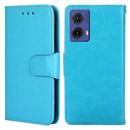 For Motorola Moto G85 5G / S50 Neo 5G Case Wallet PU Leather + TPU Folding Stand Phone Cover - Baby Blue