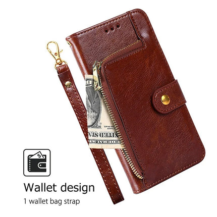 For Motorola Moto G85 5G / S50 Neo 5G Case Zipper Pocket PU Leather Wallet Flip Phone Cover