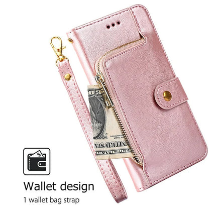 For Motorola Moto G85 5G / S50 Neo 5G Case Zipper Pocket PU Leather Wallet Flip Phone Cover