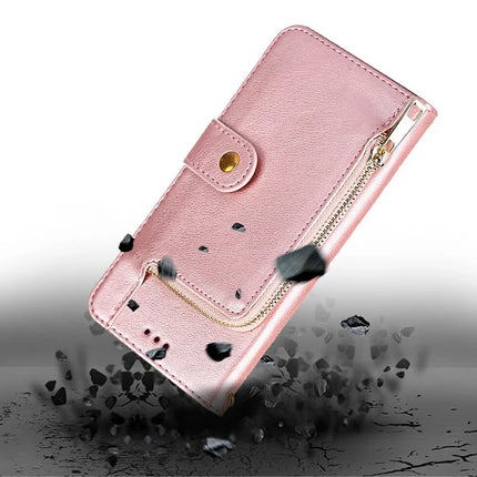 For Motorola Moto G85 5G / S50 Neo 5G Case Zipper Pocket PU Leather Wallet Flip Phone Cover