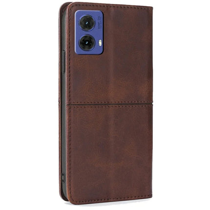 For Motorola Moto G85 5G / S50 Neo 5G Case Card Slots Cowhide Texture Phone Leather Cover