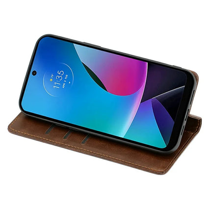 For Motorola Moto G85 5G / S50 Neo 5G Case PU Leather Calf Texture Phone Wallet Cover
