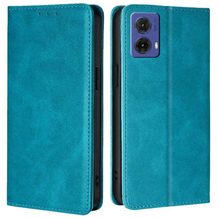 For Motorola Moto G85 5G / S50 Neo 5G Case PU Leather Calf Texture Phone Wallet Cover - Baby Blue