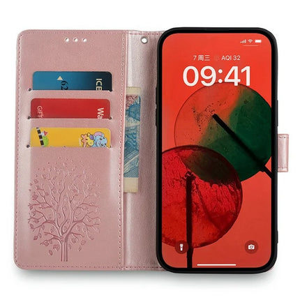 For Motorola Moto G85 5G / S50 Neo 5G Case PU Leather Wallet Phone Cover Tree Deer Imprinted