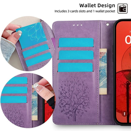 For Motorola Moto G85 5G / S50 Neo 5G Case PU Leather Wallet Phone Cover Tree Deer Imprinted