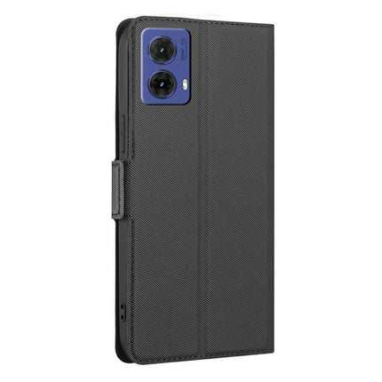 For Motorola Moto G85 5G / S50 Neo 5G Case Card Holder Twill Texture Leather Phone Cover