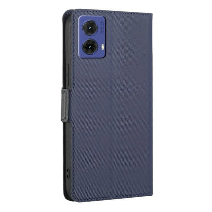 For Motorola Moto G85 5G / S50 Neo 5G Case Card Holder Twill Texture Leather Phone Cover