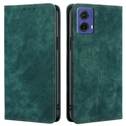 For Motorola Moto G85 5G / S50 Neo 5G Case RFID Blocking Wallet Leather Phone Cover - Green
