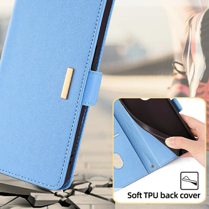 For Motorola Moto G85 5G / S50 Neo 5G Case PU Leather Wallet Stand Phone Cover with Crossbody Shoulder Strap