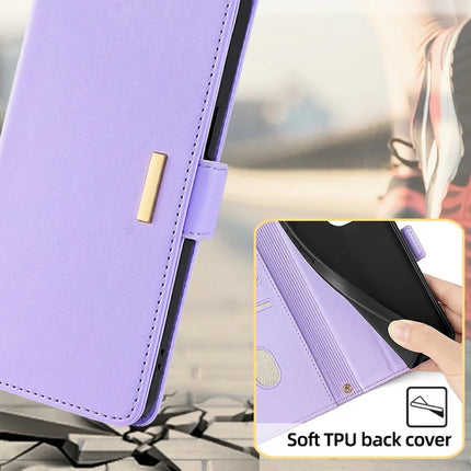 For Motorola Moto G85 5G / S50 Neo 5G Case PU Leather Wallet Stand Phone Cover with Crossbody Shoulder Strap