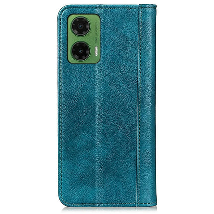 For Motorola Moto G35 5G Stand Case Split Leather Litchi Texture Wallet Phone Cover