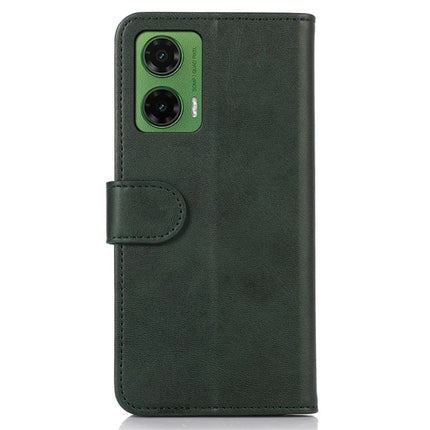 For Motorola Moto G35 5G Case Cowhide Texture Leather Wallet Phone Cover with Stand