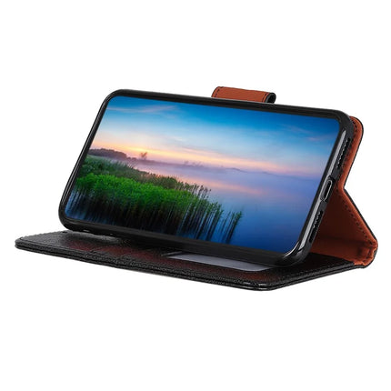 For Motorola Moto G35 5G Case Nappa Texture Split Leather Wallet Phone Cover