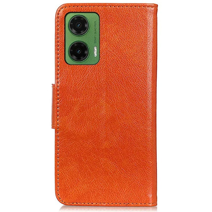 For Motorola Moto G35 5G Case Nappa Texture Split Leather Wallet Phone Cover