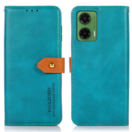 KHAZNEH For Motorola Moto G35 5G Wallet Phone Case Stand Leather Flip Cover - Blue