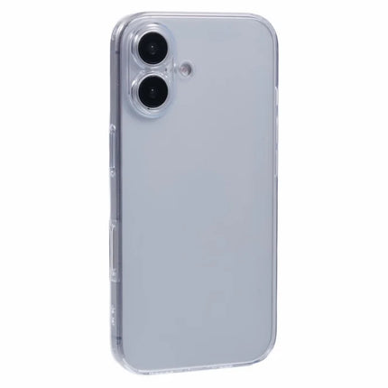 JAUCASE For iPhone 16 Case PC+TPU Matte Anti-Fingerprint Back Cover - White