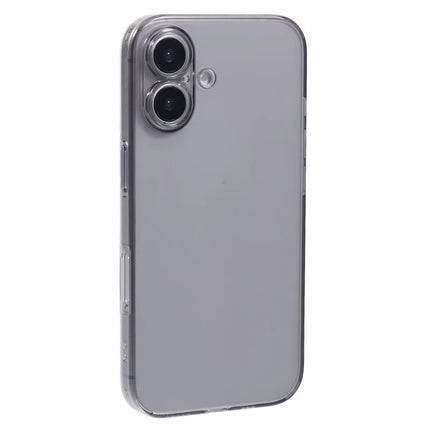 JAUCASE For iPhone 16 Case PC+TPU Matte Anti-Fingerprint Back Cover - Black