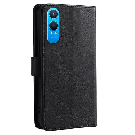For OnePlus Nord CE4 Lite 5G / Oppo K12x 5G (China) Wallet Case Calf Texture Leather Phone Cover