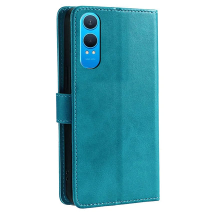 For OnePlus Nord CE4 Lite 5G / Oppo K12x 5G (China) Wallet Case Calf Texture Leather Phone Cover