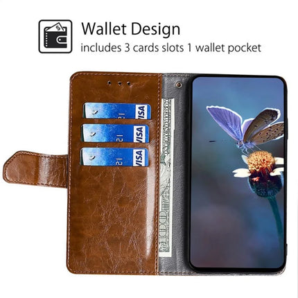 For OnePlus Nord CE4 Lite 5G / Oppo K12x 5G (China) Case Geometric Splicing PU Leather Phone Cover