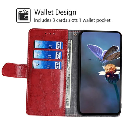 For OnePlus Nord CE4 Lite 5G / Oppo K12x 5G (China) Case Geometric Splicing PU Leather Phone Cover